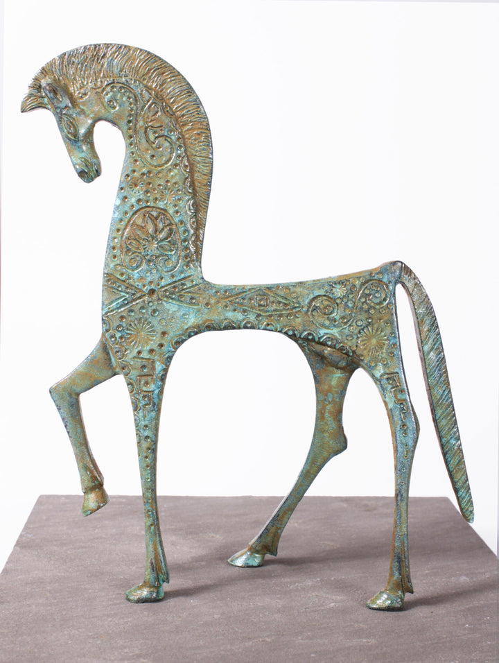Griechisches Pferd Statue (Bronze)
