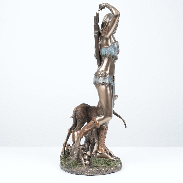 Artemis Statue Griechische Goettin der Jagd (Kaltguss-Bronze Skulptur)