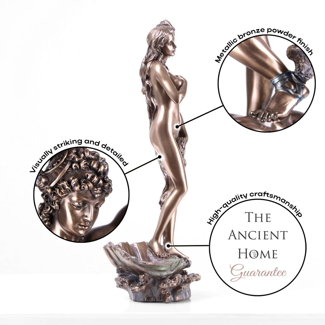 Geburt der Venus (Bronzierte Skulptur aus Kunstharz)