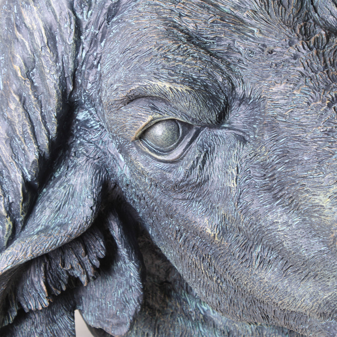 Büffelkopf Statue (Tierische Wandskulptur)