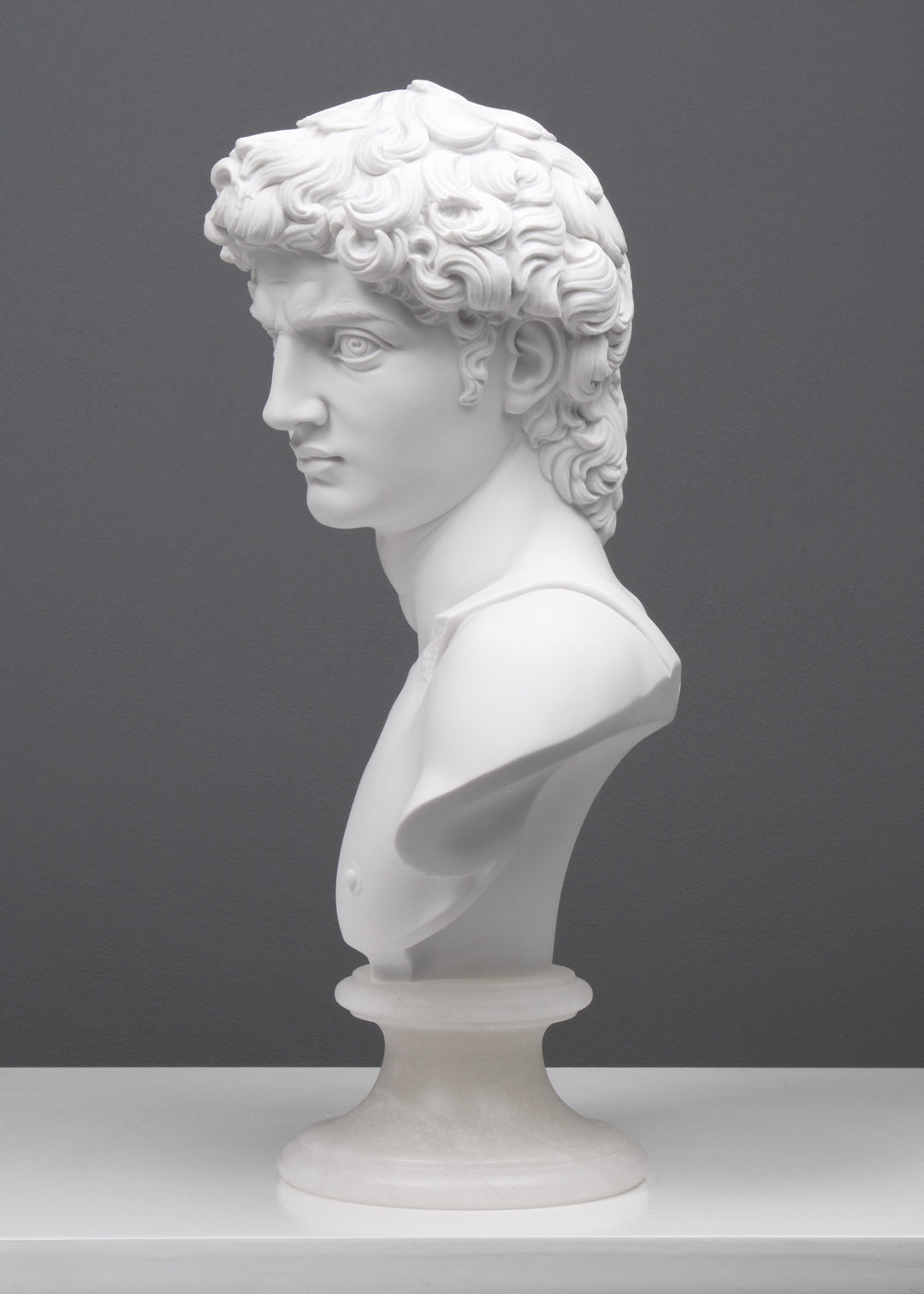 Büste von Michelangelos David Statue