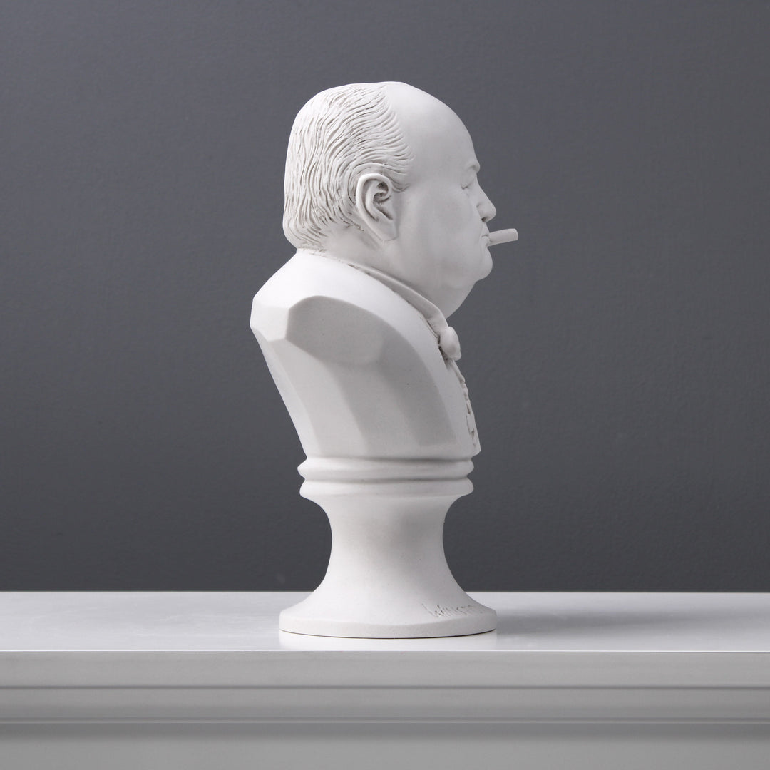 Winston Churchill Büste mit Zigarre