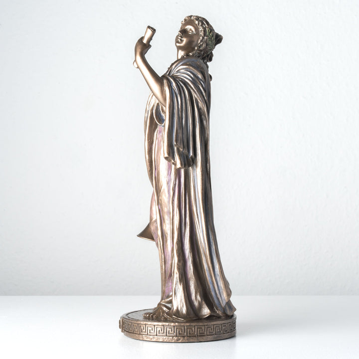 Clio Muse der Geschichte Skulptur (Kaltguss-Bronze)