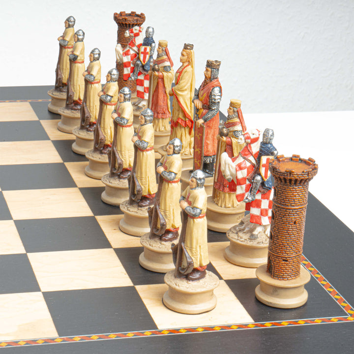 Themenschachspiel Kreuzritter vs Sarazenen