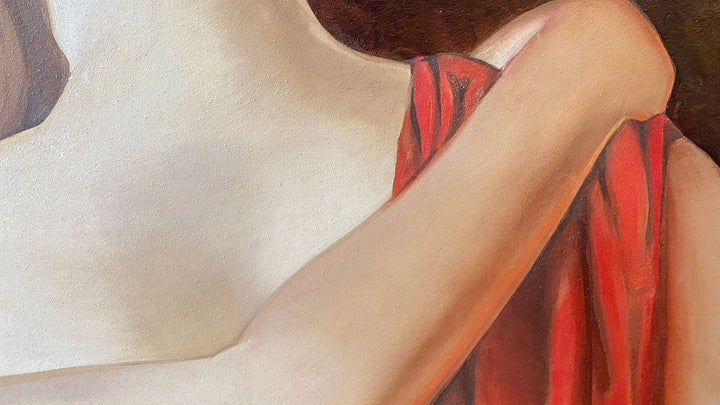 Amor und Psyche von hinten Fresko Gemälde