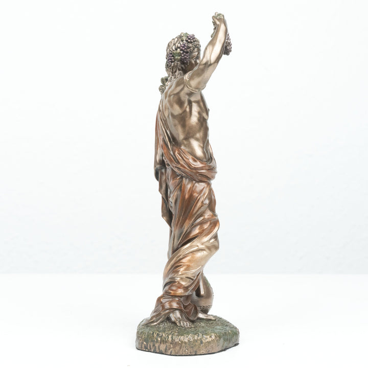 Dionysos Statue Griechischer Gott des Weines (Kaltguss-Bronze Skulptur)