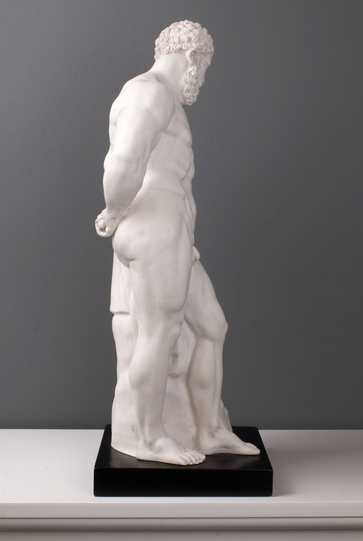Farnese Herkules Statue (mit schwarzem Sockel)