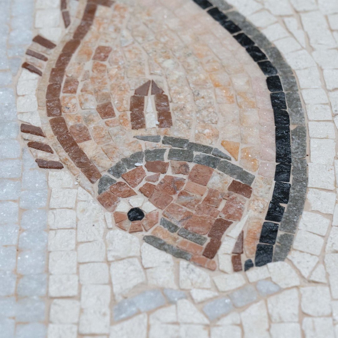 Fisch Impluvium Marmor-Mosaik