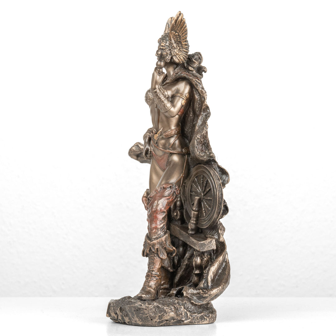 Frigg Statue — Nordische Göttin der Ehe (Kaltgussbronze)