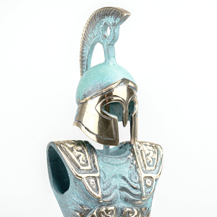 Griechische Ruestung – Spartanischer Hoplit Leonidas (Messing Skulptur)