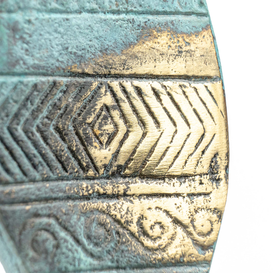 Griechisches geometrisches Pferd – Museumsinspiriert (Messing Skulptur)