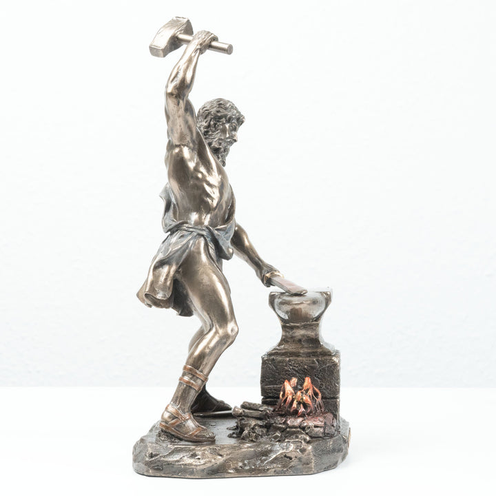 Hephaistos Griechischer Gott (Bronzierte Skulptur aus Kunstharz)