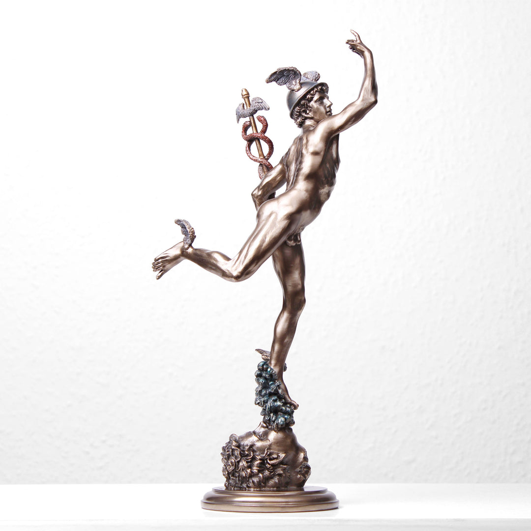 Hermes von Giambologna (Bronzierte Skulptur aus Kunstharz)