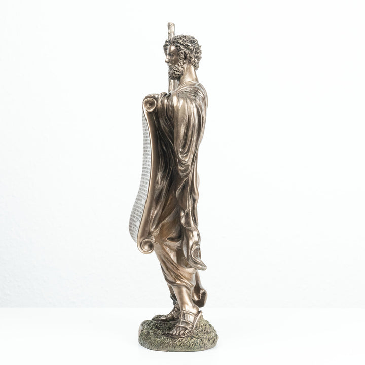 Hippokrates Vater der Medizin (Bronzierte Skulptur aus Kunstharz)