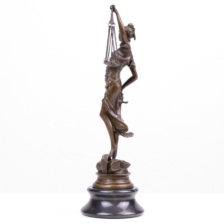 Justitia Statue (Bronze, Wachsguss)
