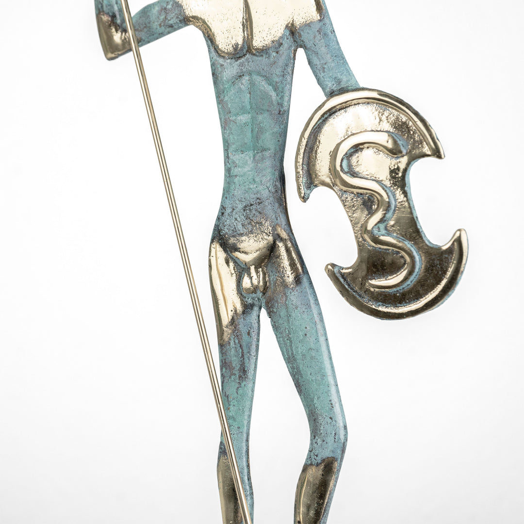 Leonidas – Griechischer Krieger (Messing Skulptur)