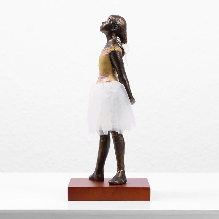 Kleine Tänzerin Statue (Bronzierte Skulptur aus Kunstharz)