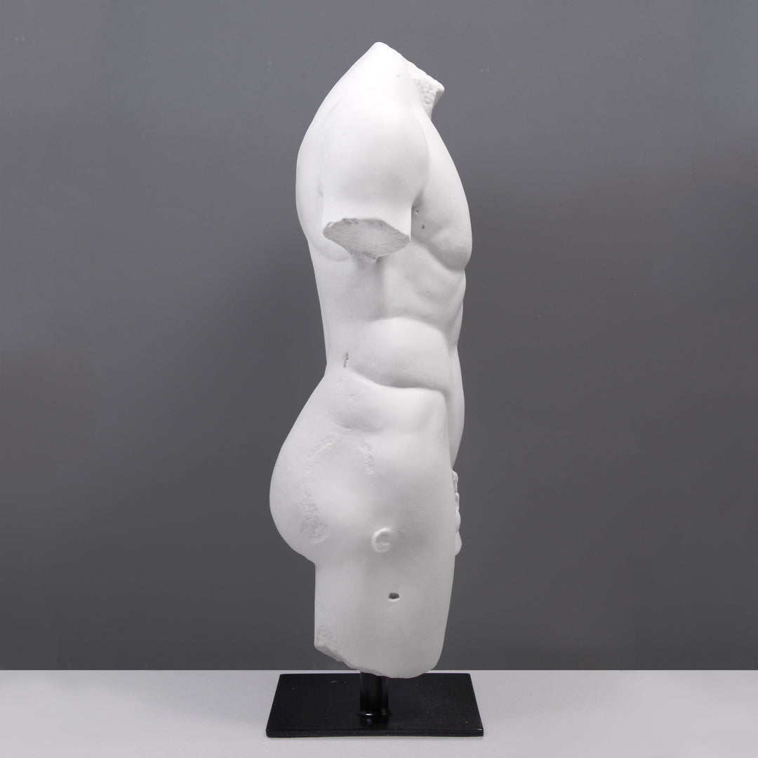 Maennlicher Torso Lebensgross auf Sockel
