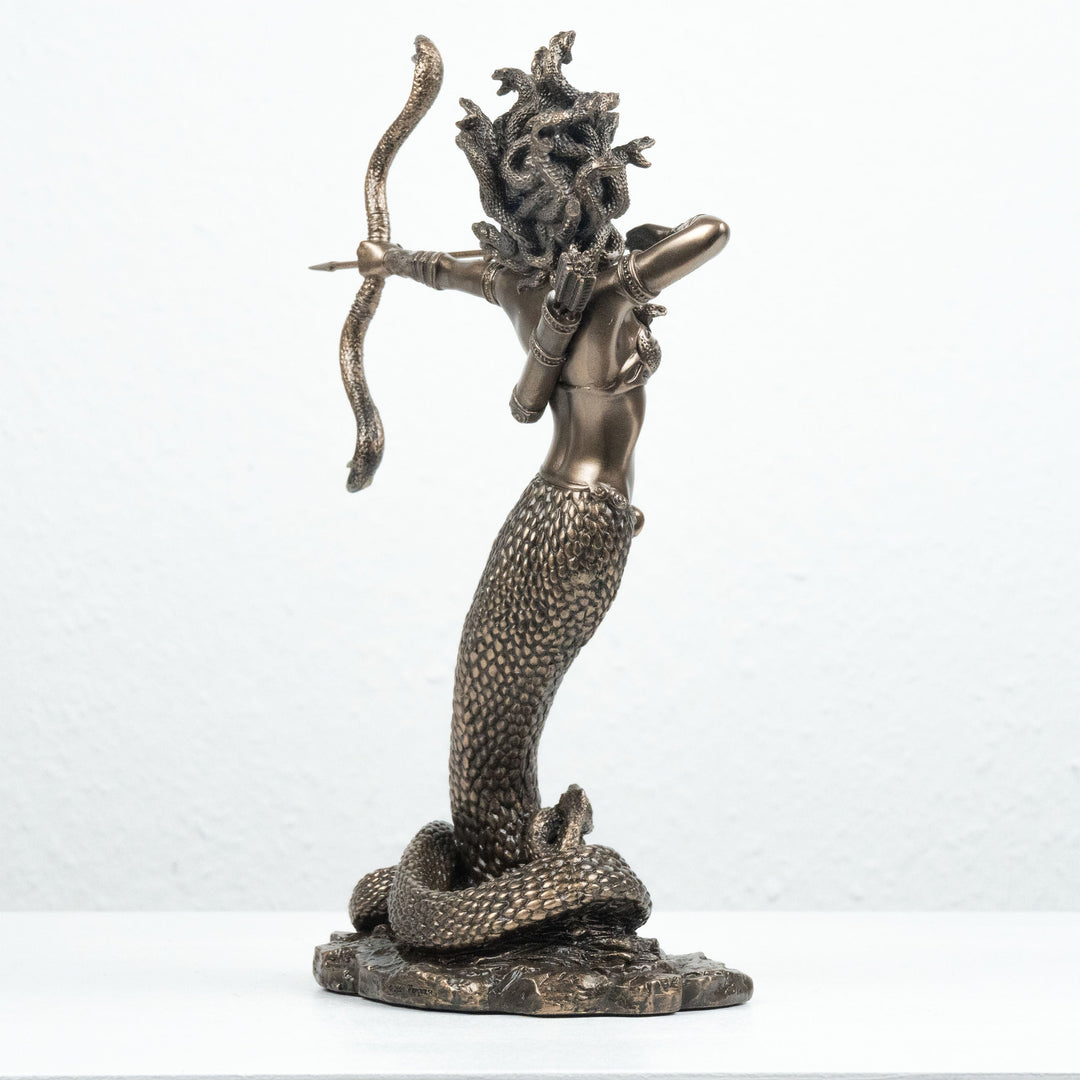 Medusa Statue Griechische Mythologie Gorgone (Kaltguss-Bronze Skulptur)
