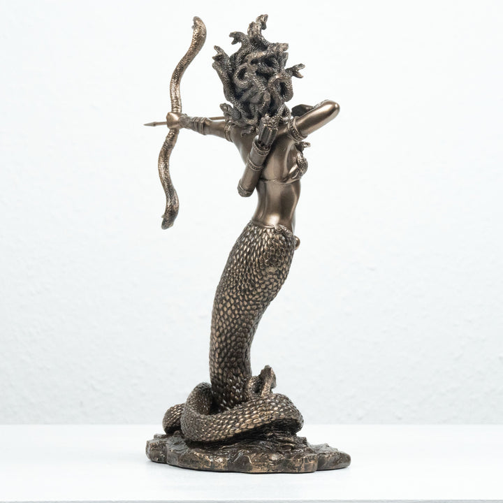 Medusa Statue Griechische Mythologie Gorgone (Kaltguss-Bronze Skulptur)