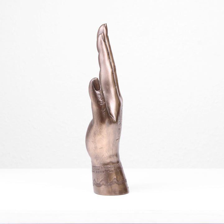 Mystische Fatima Hand Statue (Kaltguss-Bronze Skulptur)