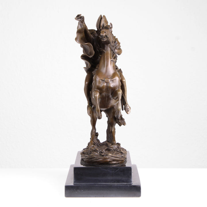 Napoleon überquert die Alpen Statue (Militärreiter, Bronze, Wachsguss)