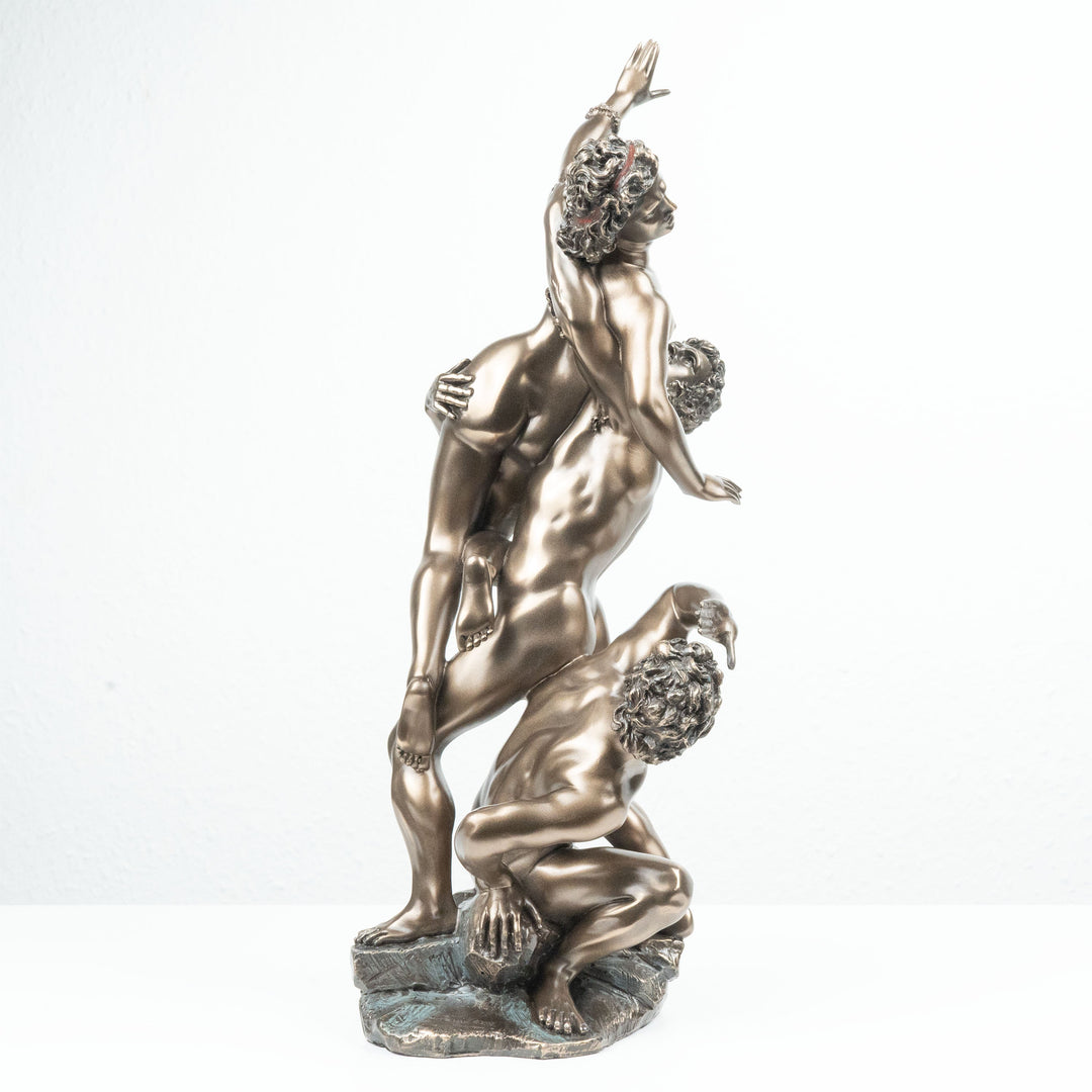 Raub der Sabinerinnen von Giambologna (Bronzierte Skulptur aus Kunstharz)