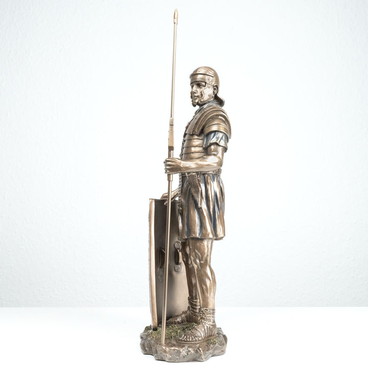 Römischer Soldat Legionär (Bronzierte Skulptur aus Kunstharz)