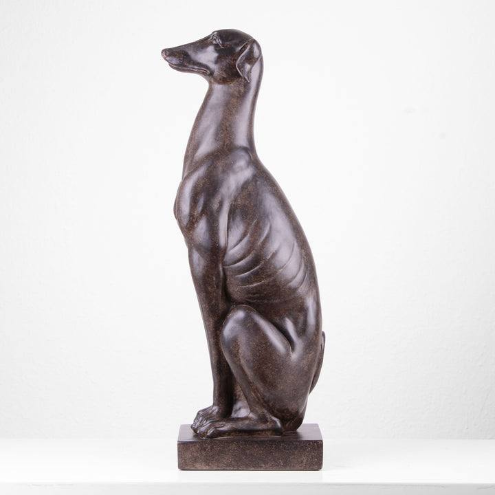 Sitzender Hund Statue (Kunstharz)