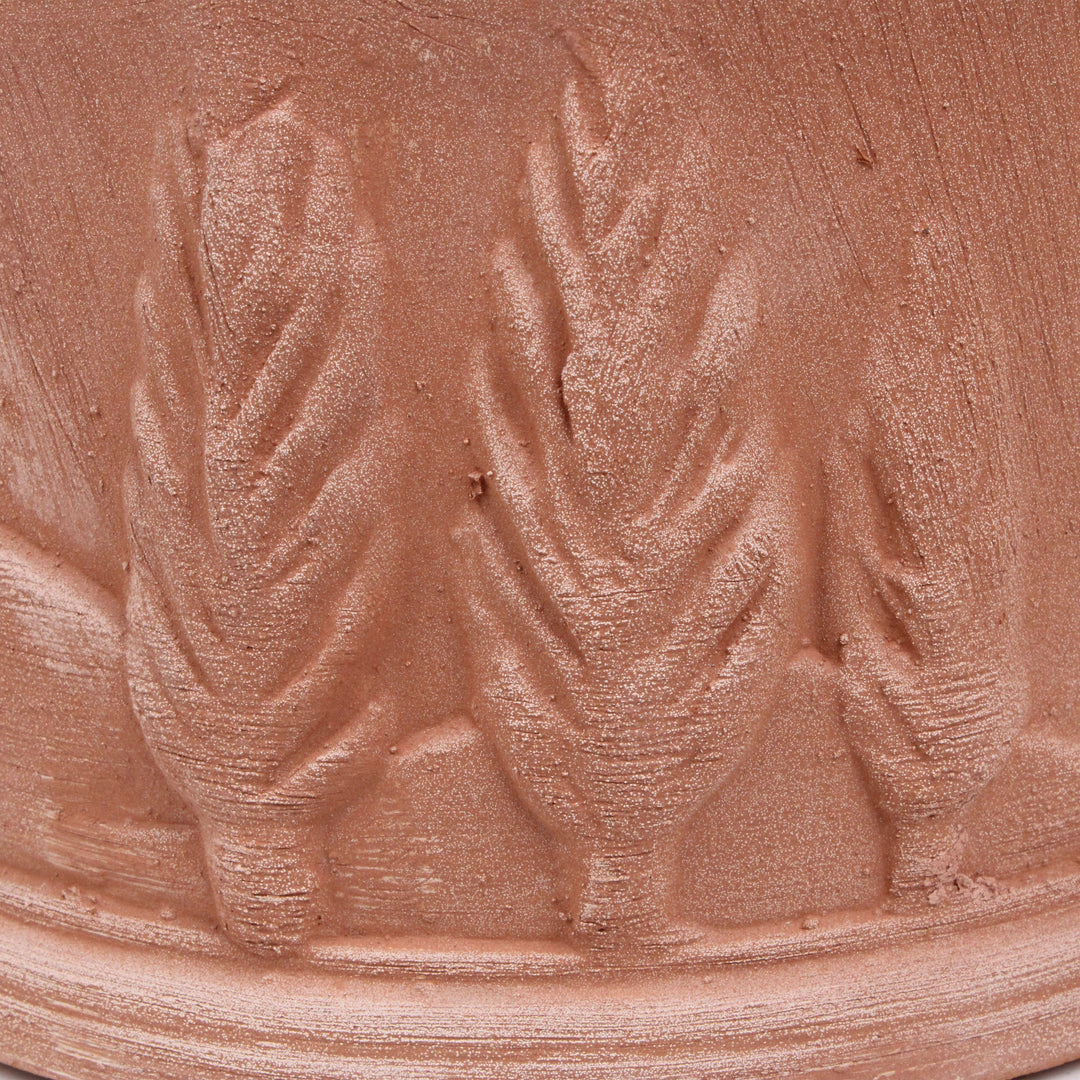 Kleine Runde Terrakotta Vase