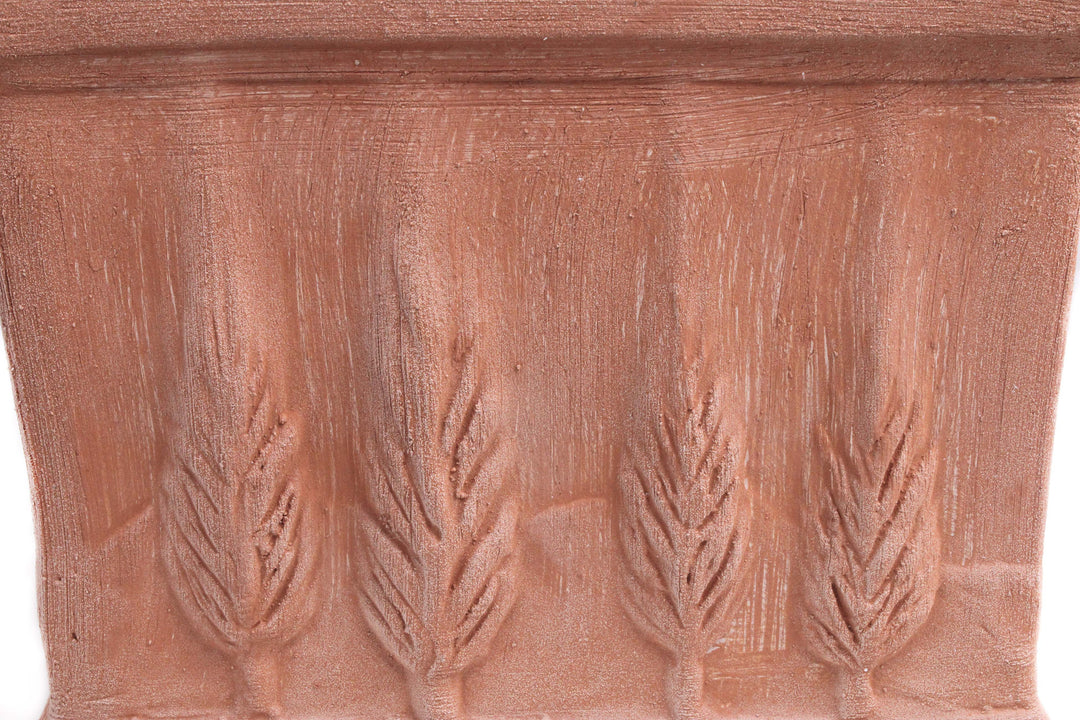 Kleine Quadratische Terrakotta Vase
