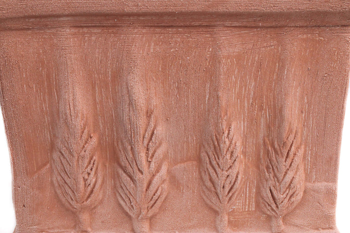 Kleine Quadratische Terrakotta Vase