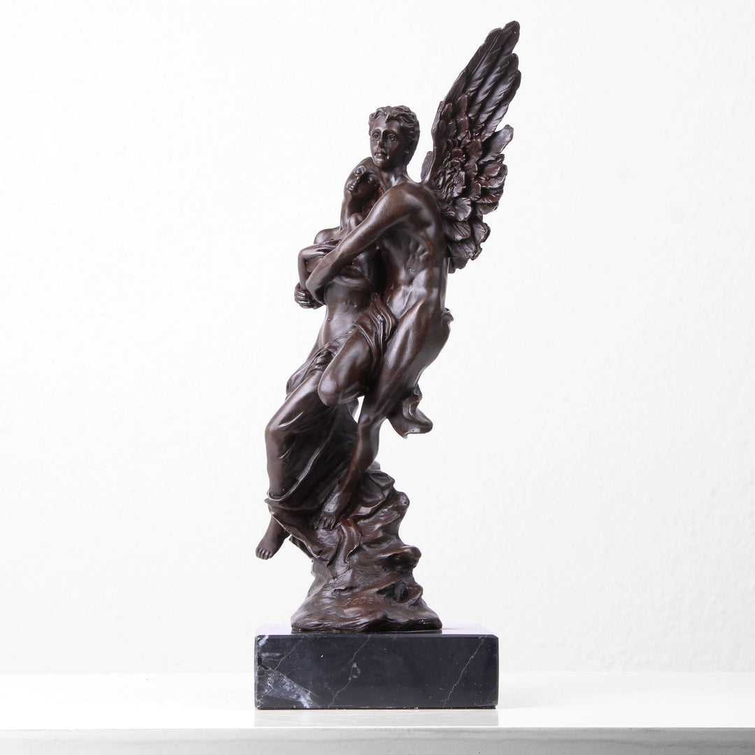 Amor und Psyche Statue (Liebespaar, Bronze, Wachsguss)