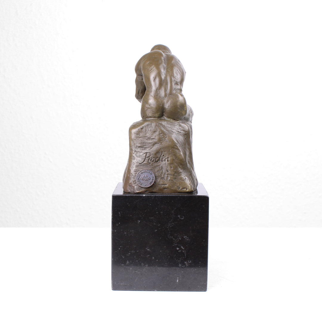 Der Denker – Skulptur nach Rodin (Bronze, Wachsguss)