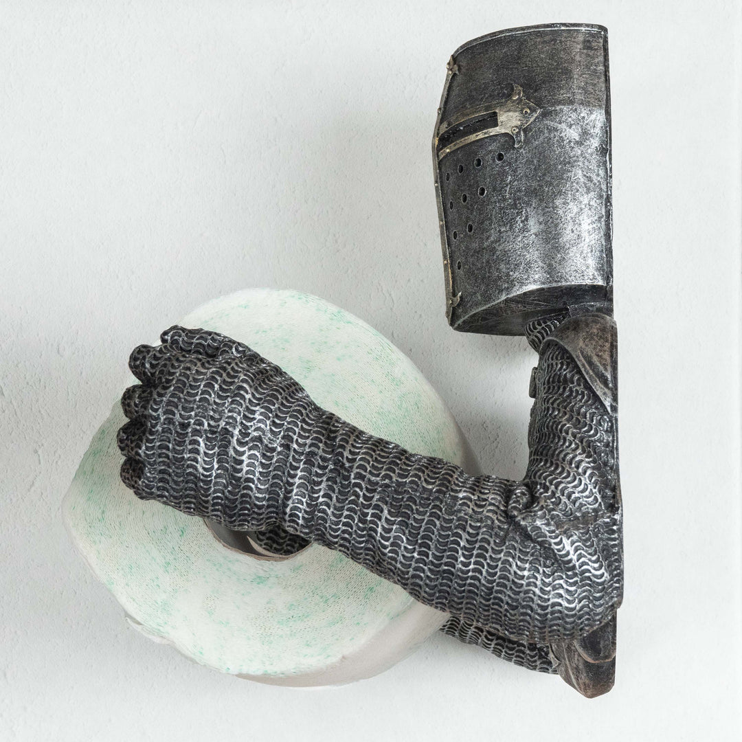 Templerritter Toilettenpapierhalter (Harz Skulptur)