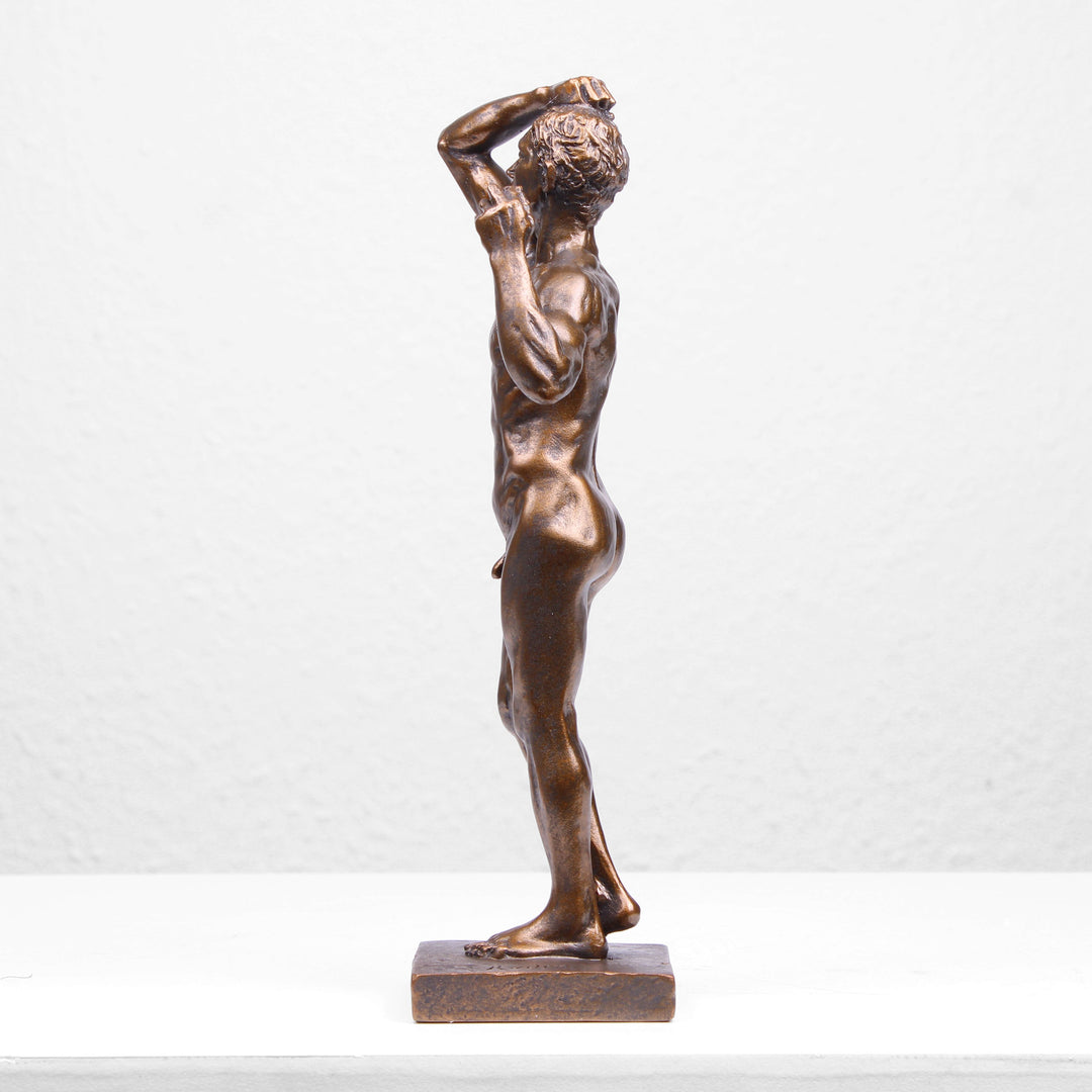 Das Bronzezeitalter Statue von Rodin (Bronzierte Skulptur aus Kunstharz)