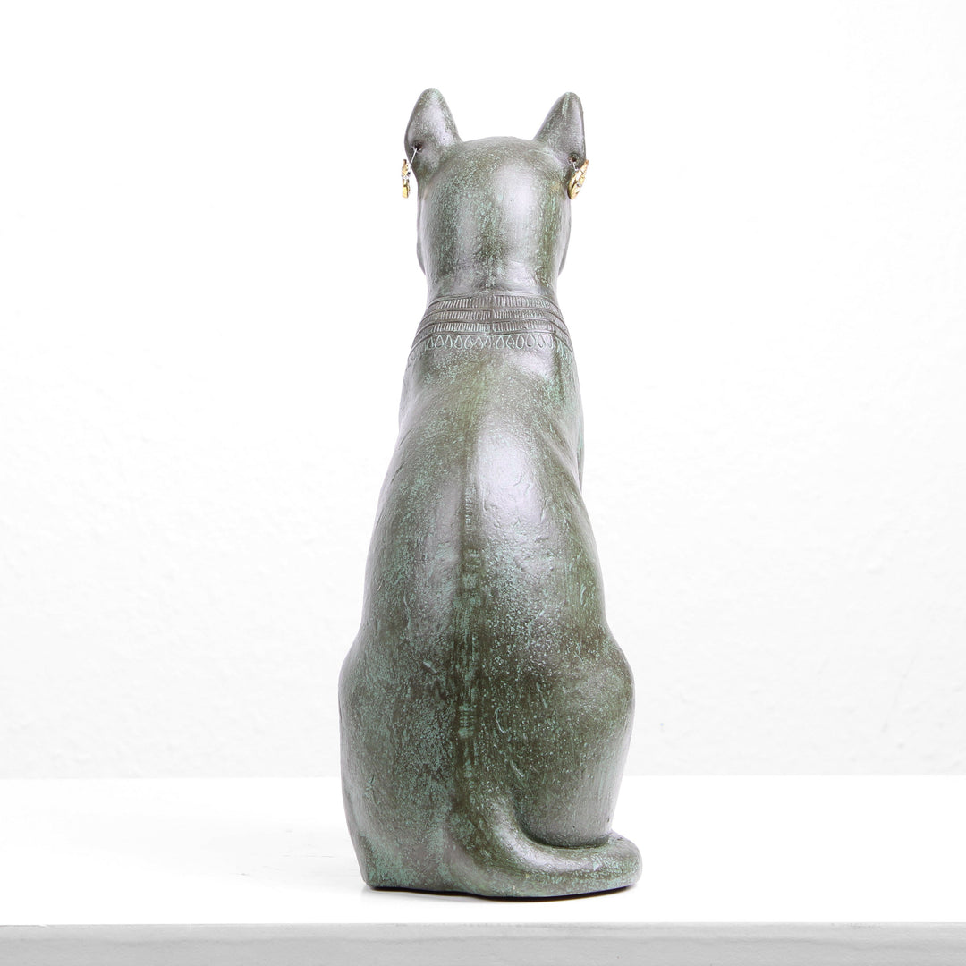 Gayer-Anderson-Katze Statue (Bronzierte Skulptur aus Kunstharz)