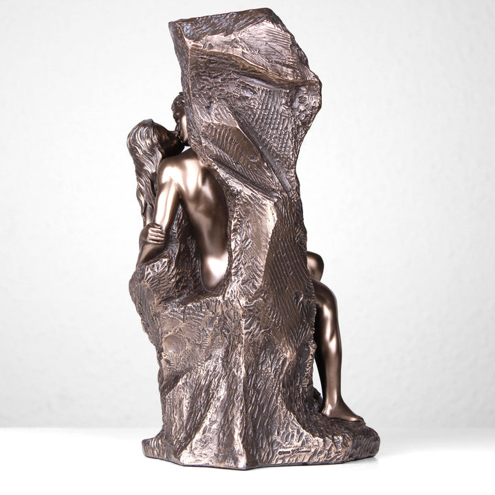 Der Kuss von Rodin (Bronzierte Skulptur aus Kunstharz)