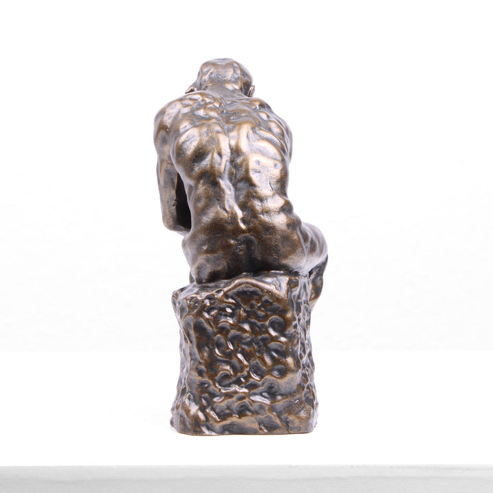 Der Denker Statue von Rodin (Bronzierte Skulptur aus Kunstharz)