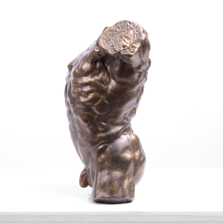 Torso Statue von Rodin (Bronzierter Torso aus Kunstharz)