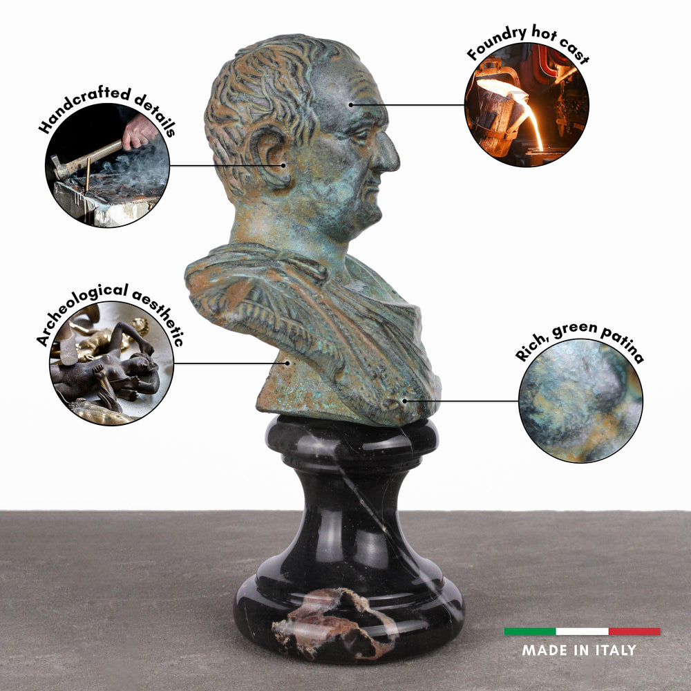 Vespasian Büste (Grüne Bronze)