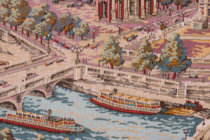 Blick auf Paris – Gobelin Wandteppich (Jacquard gewebt)