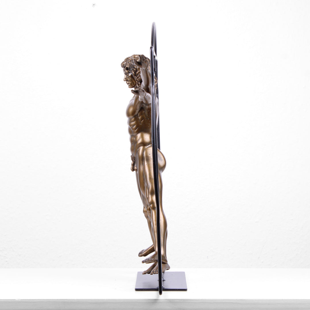 Der vitruvianische Mensch Statue (Körper Skulptur von Da Vinci) – Groß