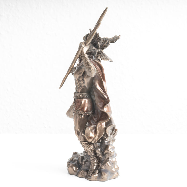 Zeus Griechischer Gott Statue – König des Olymps (Bronzierte Skulptur aus Kunstharz)