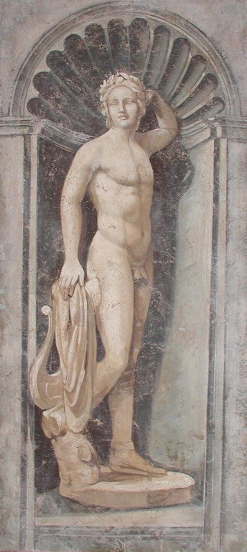 Apollon Statue Fresko Gemälde
