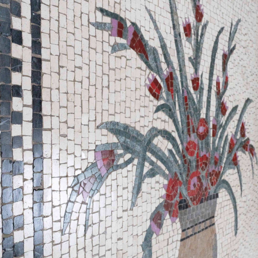 Blume Marmor-Mosaik