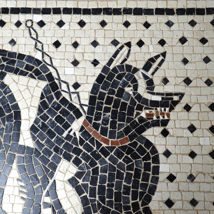 Cave Canem Marmor-Mosaik