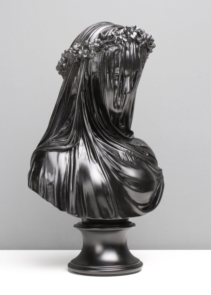Verschleierte Dame Büste (Schwarz)
