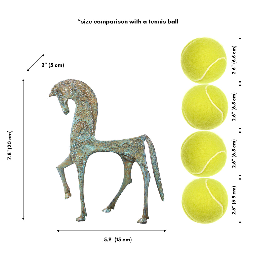 Griechisches Pferd Statue (Bronze)