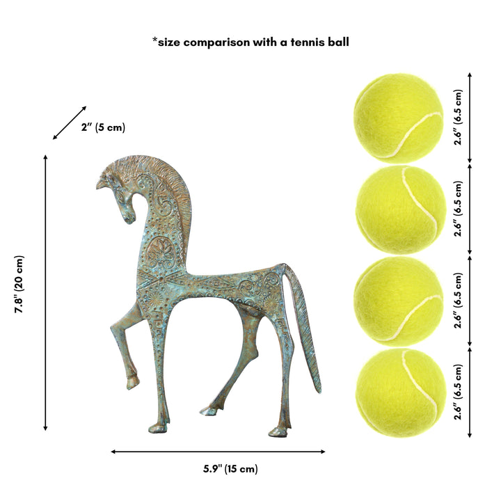 Griechisches Pferd Statue (Bronze)